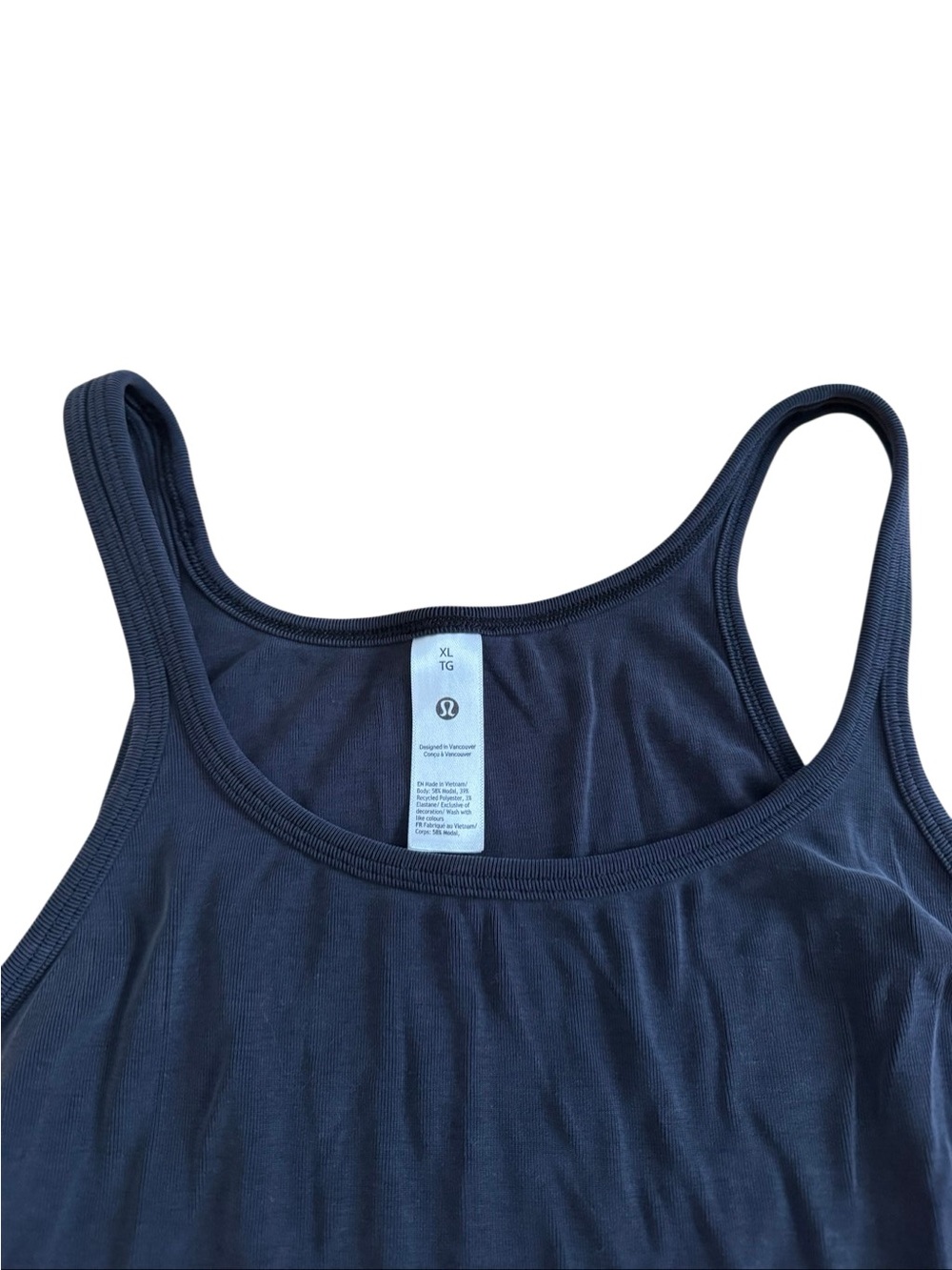 Lululemon Women's Hold Tight Thin Stap Racerback Tank Top - Charcoal Size XL - Picture 4 of 6
